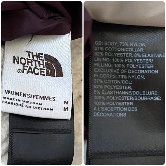 North Face Women’s Cuchillo Reversible Sherpa Lined Vest Medium Root Brown - Picture 11 of 13